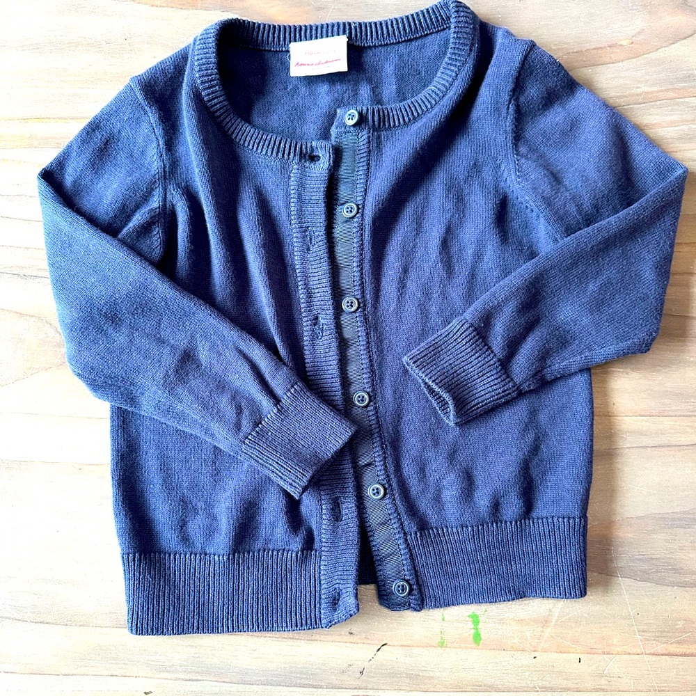EUC Hanna Andersson Navy Cardigan